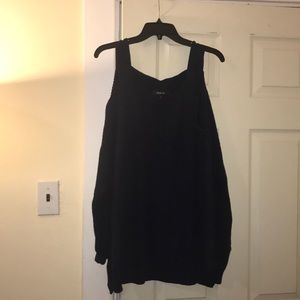 Style & CO Navy Cold Shoulder Sweater
